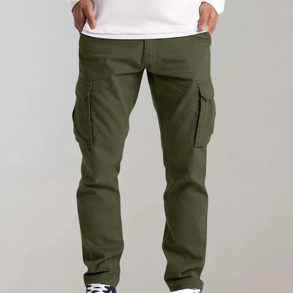 Men's Cargo Trousers - Multi-Pocket Utility Pants