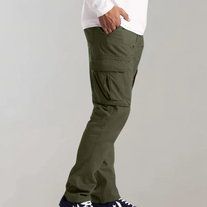 Men's Cargo Trousers - Multi-Pocket Utility Pants