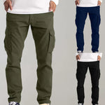 Men's Cargo Trousers - Multi-Pocket Utility Pants