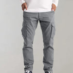 Men's Cargo Trousers - Multi-Pocket Utility Pants