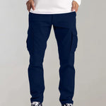 Men's Cargo Trousers - Multi-Pocket Utility Pants