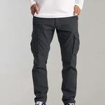 Men's Cargo Trousers - Multi-Pocket Utility Pants
