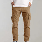 Men's Cargo Trousers - Multi-Pocket Utility Pants