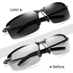 Polarized Photochromic Sunglasses - Auto-Adjusting Light Lenses