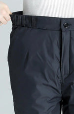 Plus Size Winter Down Pants - Warm, Straight-Cut Casual Style