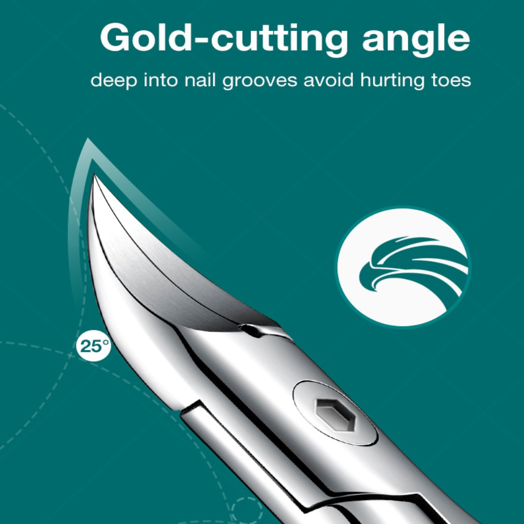 Premium Toenail Clipper for Seniors - Wide-Jaw Stainless Steel