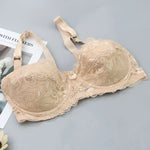 Plus-Size Lace Push-Up Bra - Comfortable Curve-Enhancing Design