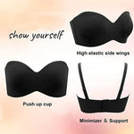 Seamless Plus Size Bra - Adjustable Straps, Ultra-Soft Everyday Comfort