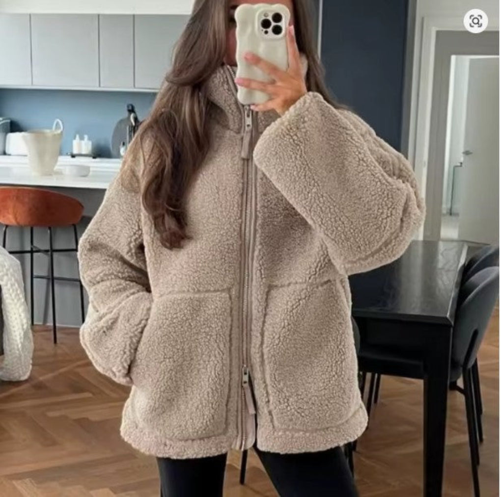 Women's Cozy Wool Jacket - Warm, Flexible Winter Layer