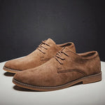 Suede Oxford Shoes for Men - Classic Lace-Up Comfort