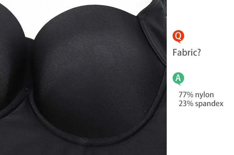 Plus Size Push-Up Bra with Deep Cups - Full Coverage, Flattering Lift