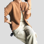 Women's Cashmere Cardigan - Button-Front Layering Piece