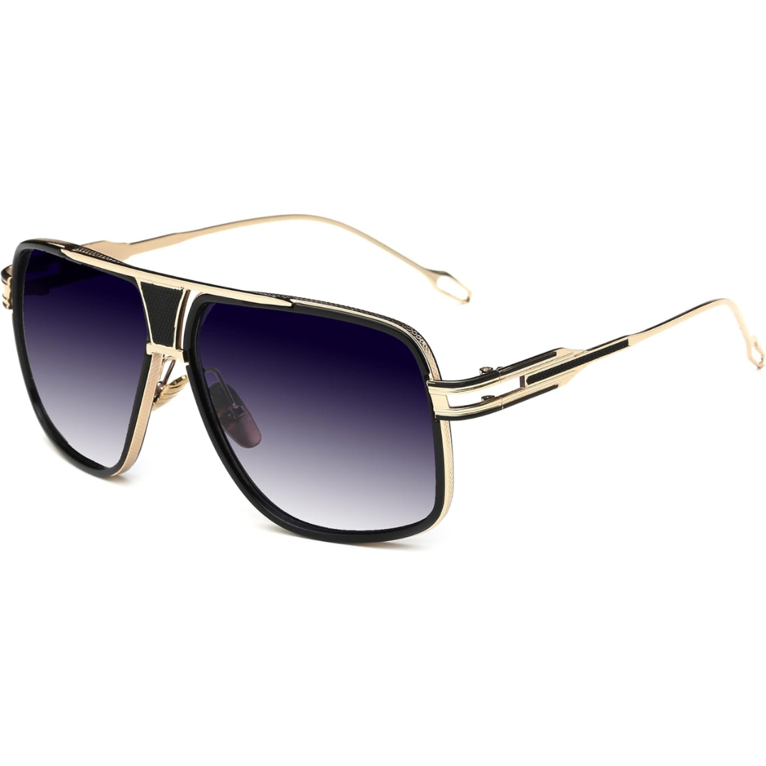 Jimmy Aviator Sunglasses for Men - 100% UV Protection, Alloy Frame