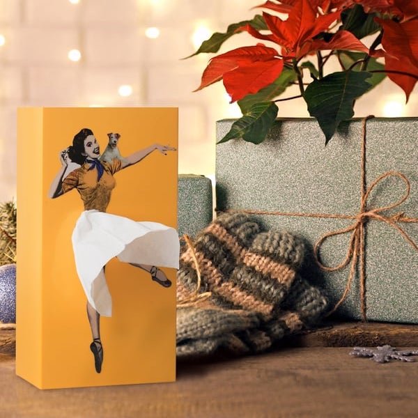 Flying Skirt Tissue Box - Fun Novelty Home Decor Piece
