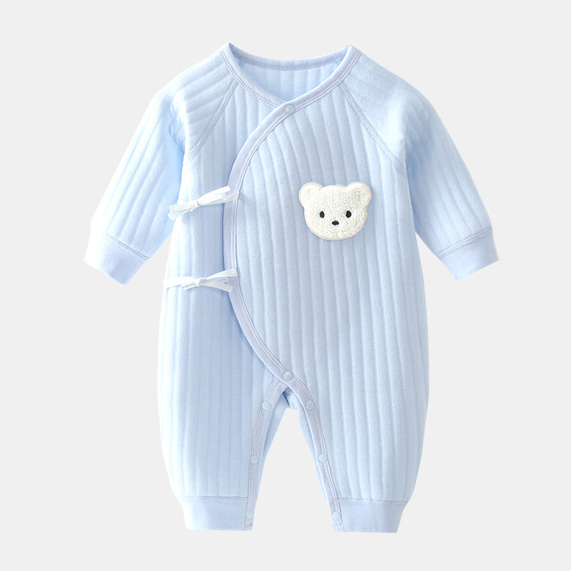 Baby Bear Romper - Soft Cotton Spring and Autumn Outfit