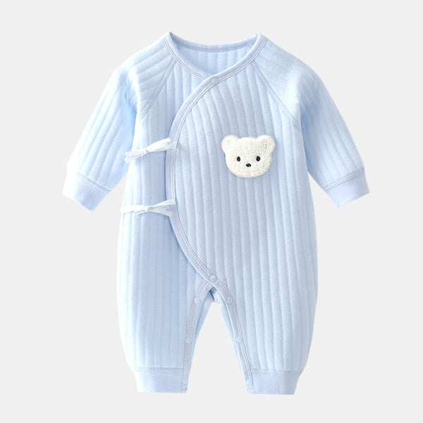 Baby Bear Romper - Soft Cotton Spring and Autumn Outfit