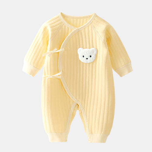 Baby Bear Romper - Soft Cotton Spring and Autumn Outfit