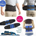 Back Support Brace - Adjustable Lumbar Compression Belt