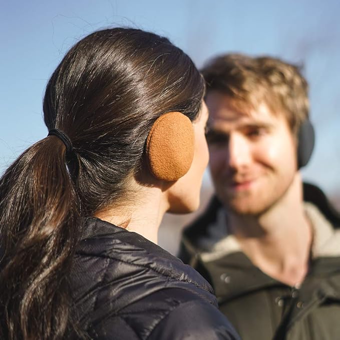 FleeceBuds Ear Warmers - Bandless Fleece Cold-Weather Earmuffs