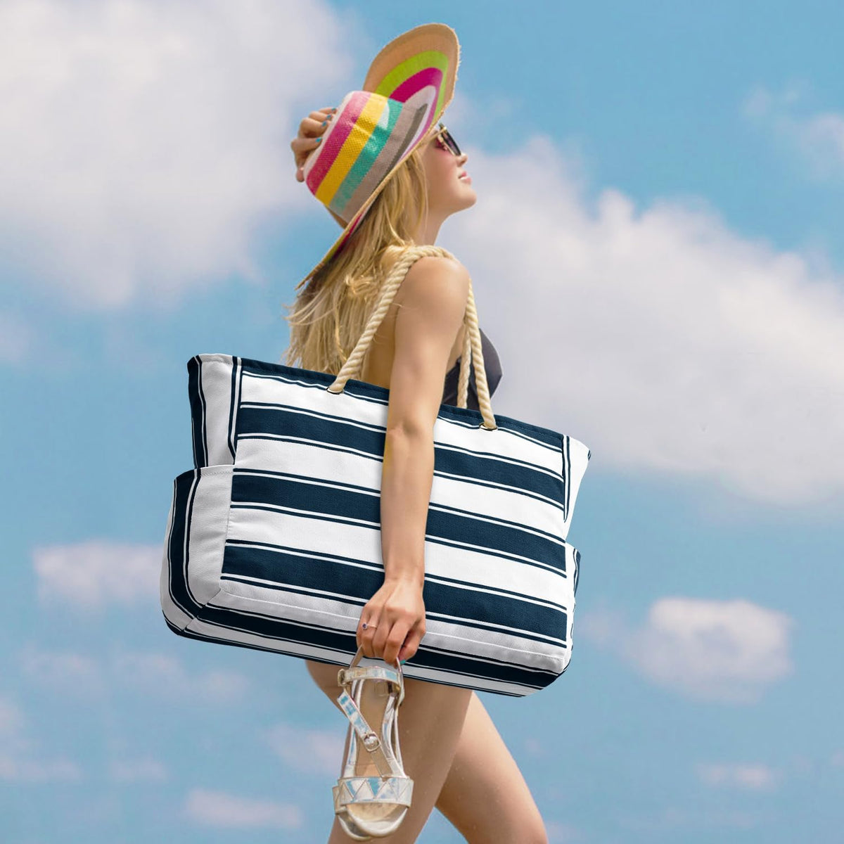 SandAway Oversized Beach Tote - Waterproof, Sandproof Beach Bag