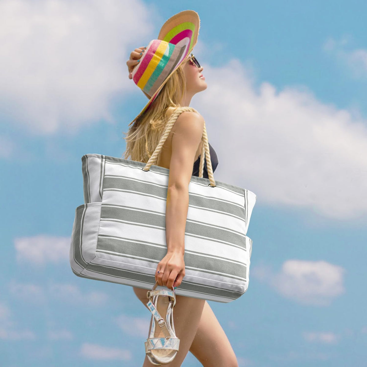 SandAway Oversized Beach Tote - Waterproof, Sandproof Beach Bag