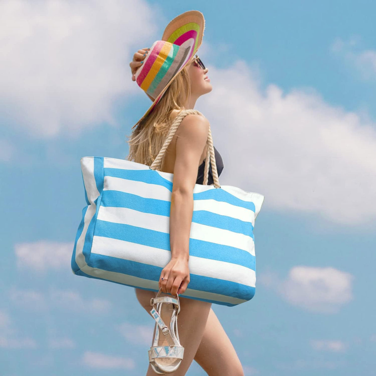 SandAway Oversized Beach Tote - Waterproof, Sandproof Beach Bag
