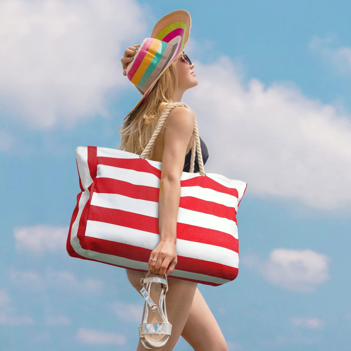SandAway Oversized Beach Tote - Waterproof, Sandproof Beach Bag