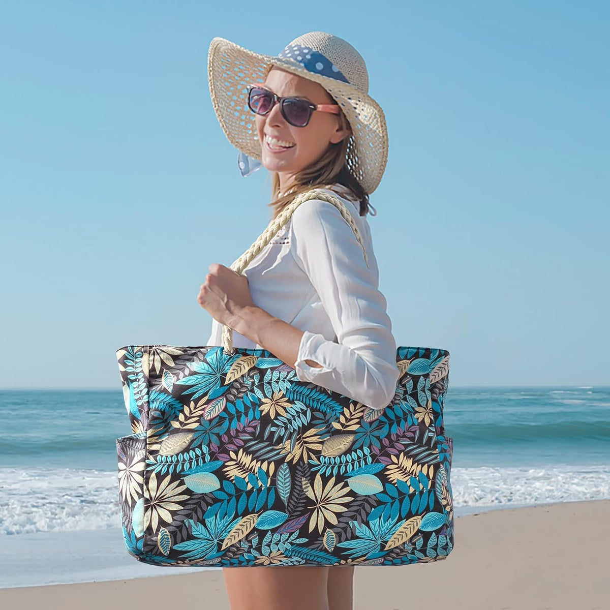 SandAway Oversized Beach Tote - Waterproof, Sandproof Beach Bag