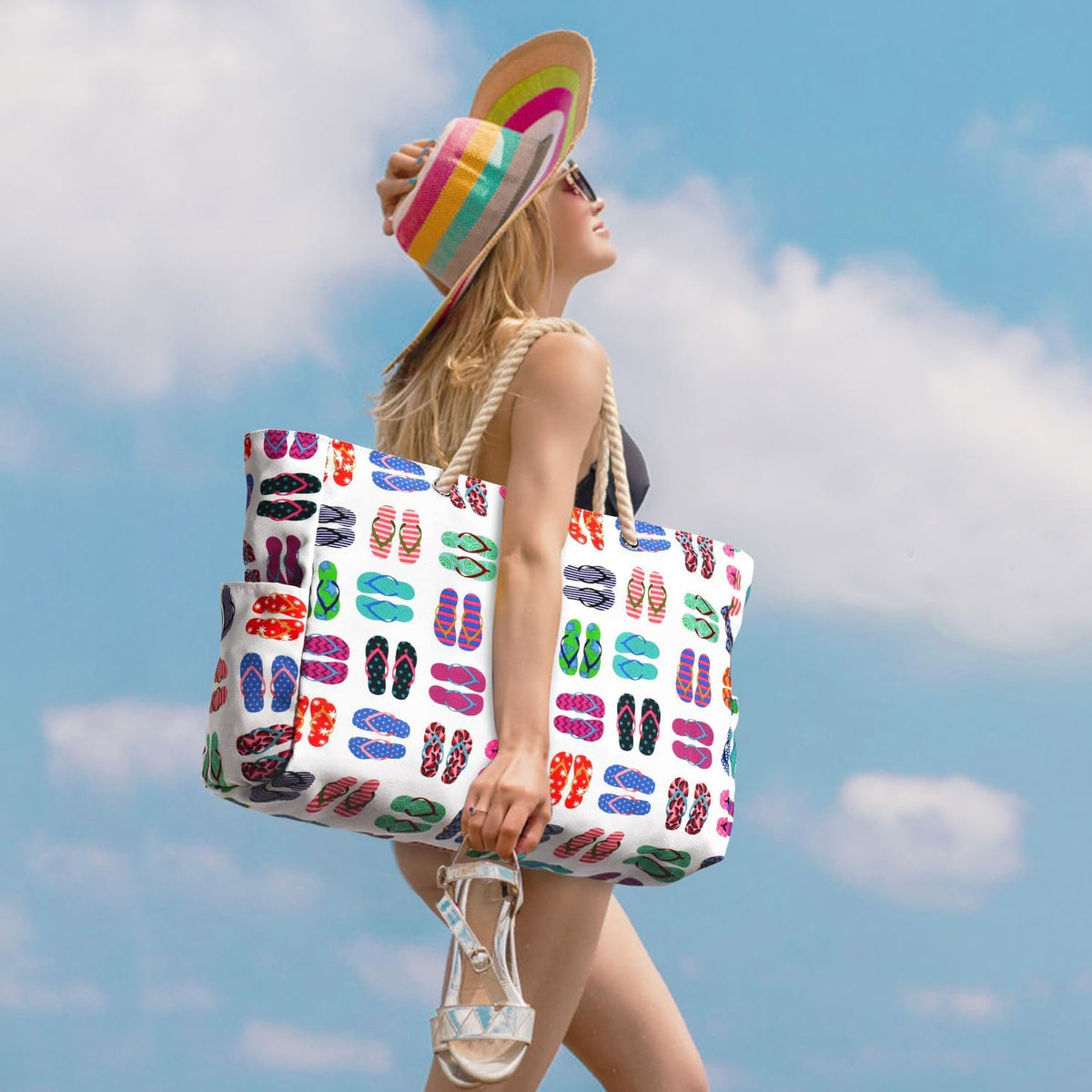 SandAway Oversized Beach Tote - Waterproof, Sandproof Beach Bag