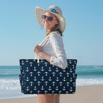 Waterproof Large Tote Bag - Multi-Pocket Everyday Carryall