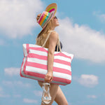 Waterproof Large Tote Bag - Multi-Pocket Everyday Carryall