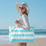 Waterproof Large Tote Bag - Multi-Pocket Everyday Carryall