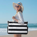 Waterproof Large Tote Bag - Multi-Pocket Everyday Carryall