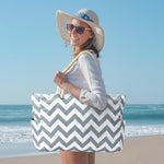 Waterproof Large Tote Bag - Multi-Pocket Everyday Carryall