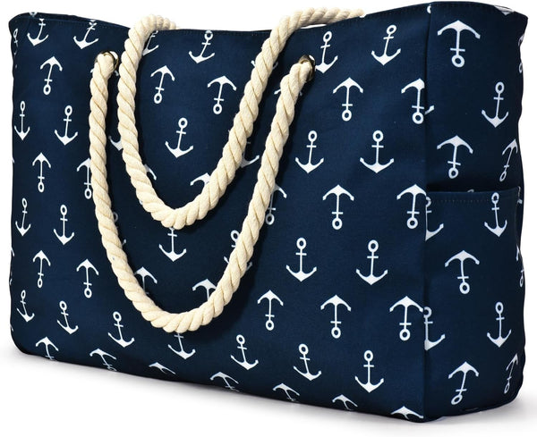 Waterproof Large Tote Bag - Multi-Pocket Everyday Carryall