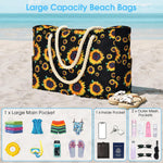 Waterproof Large Tote Bag - Multi-Pocket Everyday Carryall