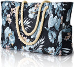 Waterproof Large Tote Bag - Multi-Pocket Everyday Carryall
