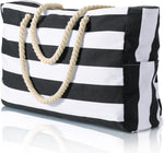 Waterproof Large Tote Bag - Multi-Pocket Everyday Carryall
