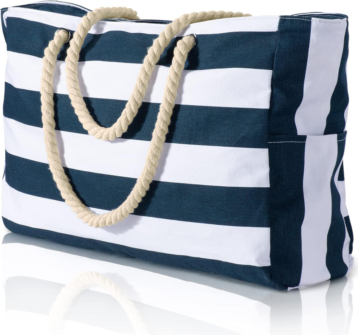 Waterproof Large Tote Bag - Multi-Pocket Everyday Carryall