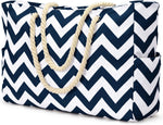 Waterproof Large Tote Bag - Multi-Pocket Everyday Carryall