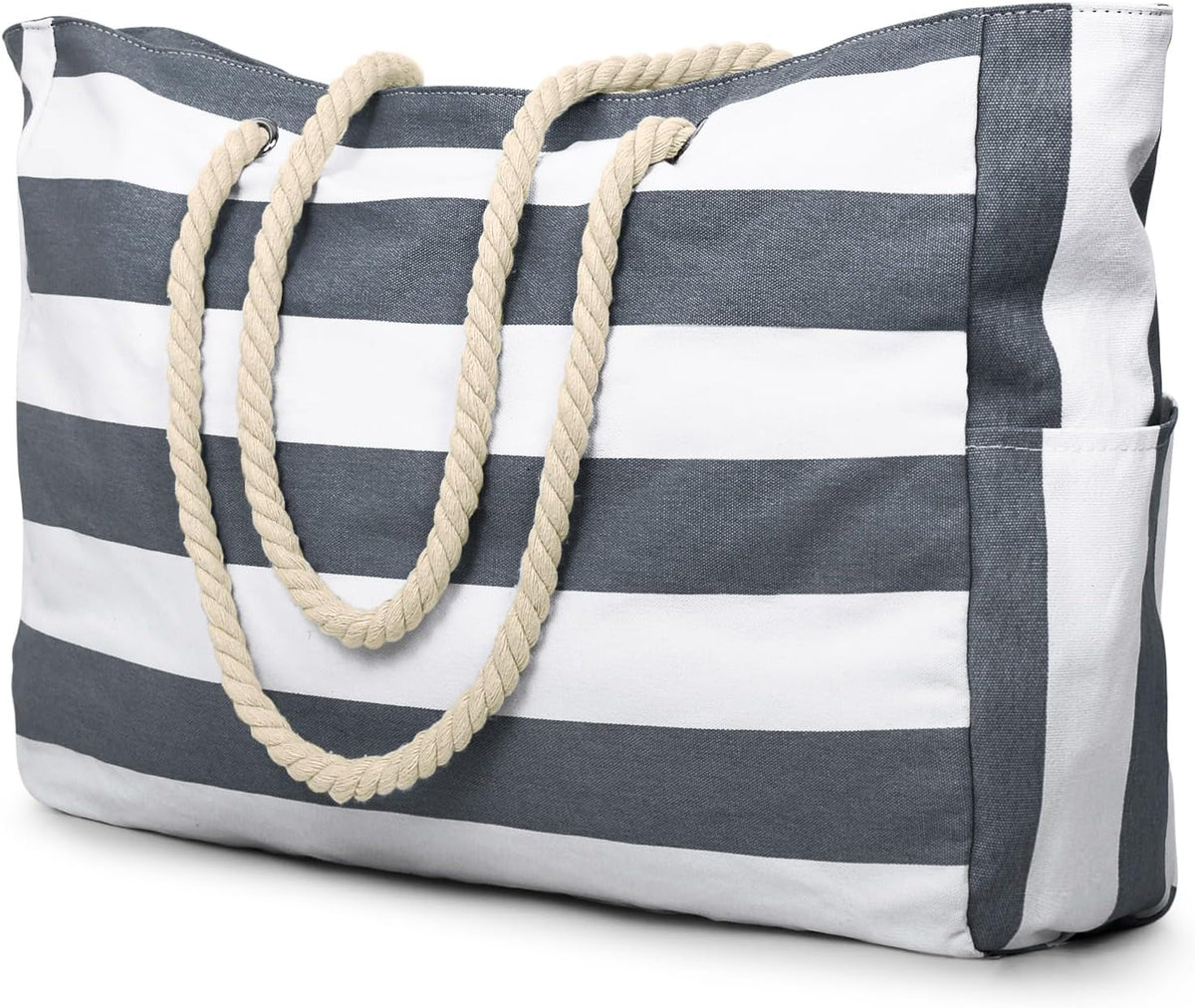 Waterproof Large Tote Bag - Multi-Pocket Everyday Carryall