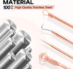 Blackhead & Pimple Extractor Kit - Stainless Steel Skincare Tools