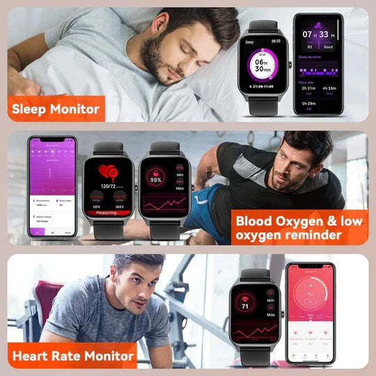 Blood Glucose Wellness Smartwatch - Non-Invasive Health Tracker