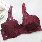 Plus-Size Lace Push-Up Bra - Comfortable Curve-Enhancing Design