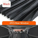 Car Window Shades - Magnetic Sliding Sun Shade Set