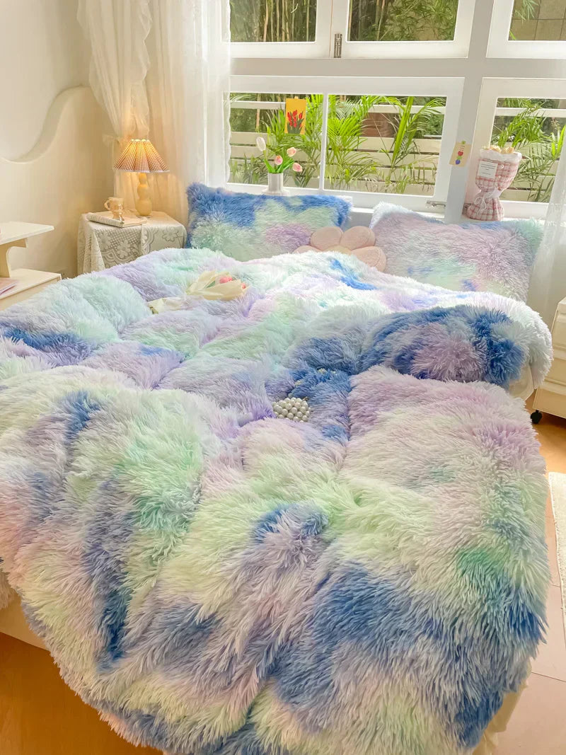 FluffCandy Soft Duvet Cover - Long-Haired Mink Velvet Bedding