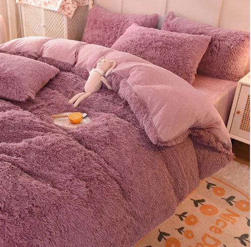 FluffCandy Soft Duvet Cover - Long-Haired Mink Velvet Bedding