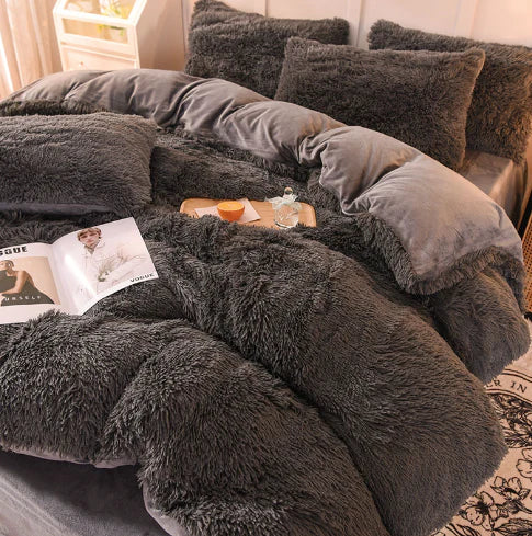 FluffCandy Soft Duvet Cover - Long-Haired Mink Velvet Bedding