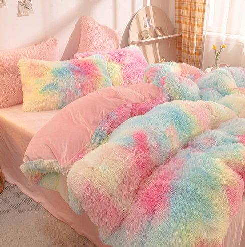 FluffCandy Soft Duvet Cover - Long-Haired Mink Velvet Bedding