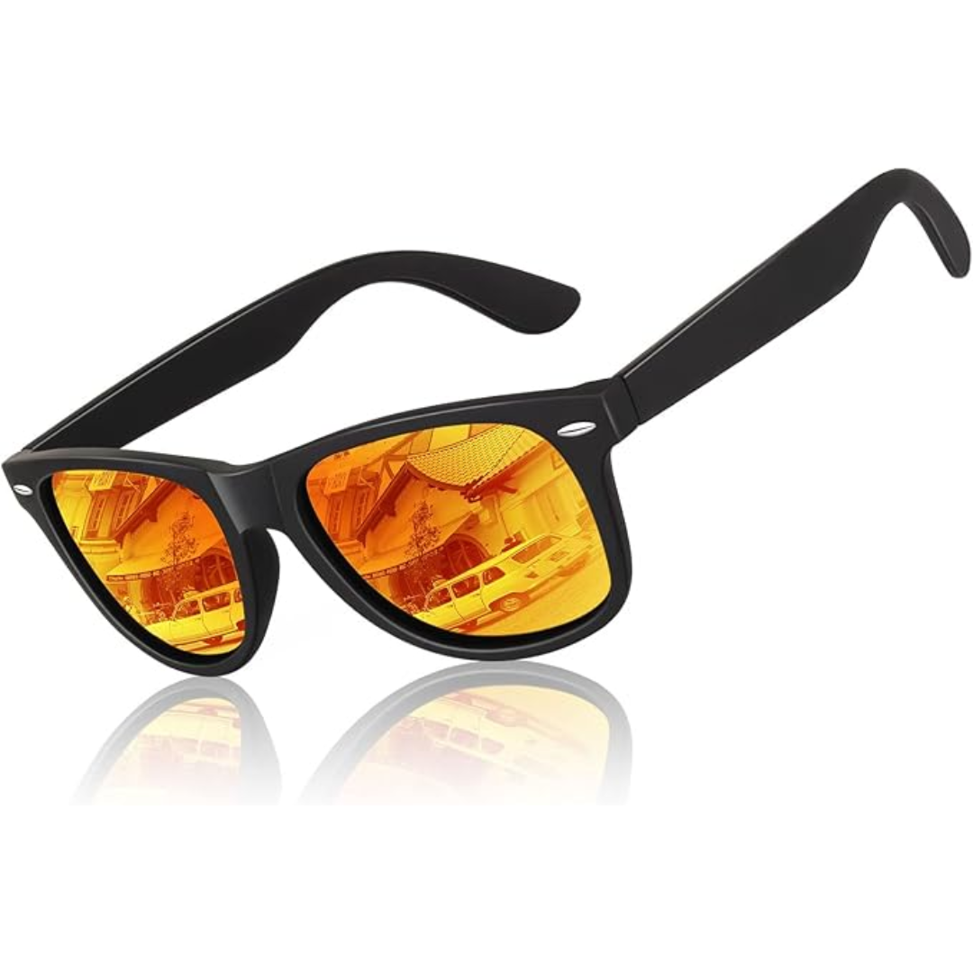 Jamie Retro 80's Polarized Sunglasses - Vintage Style, Modern Lenses